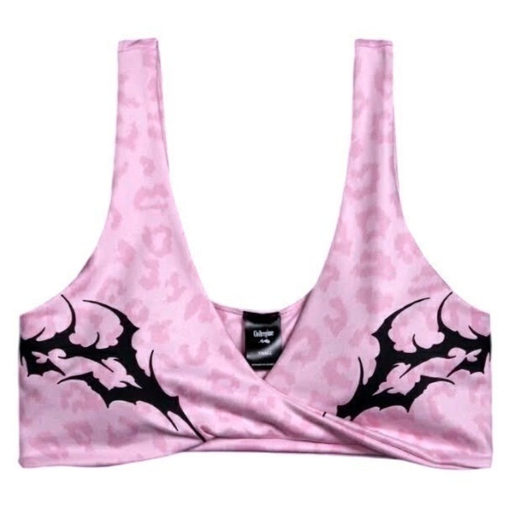 Civil Regime Baby Pink Cheetah Twist Bra Size‎ XL